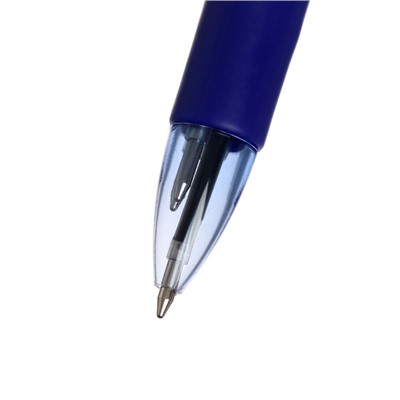 Ручка шариковая, автоматическая, 4-х цветная, МИКС