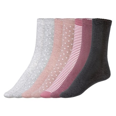 esmara® Damen Socken, hoher Bio-Baumwollanteil, 7 Paar