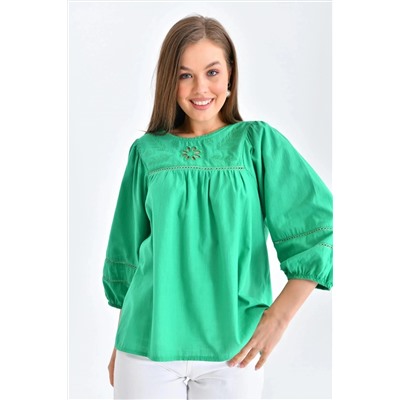 Женская блузка Parkkaron зеленого цвета