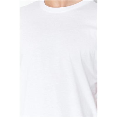 Белая базовая футболка стандартного кроя с круглым вырезом из 100% хлопка TMNSS21TS0808