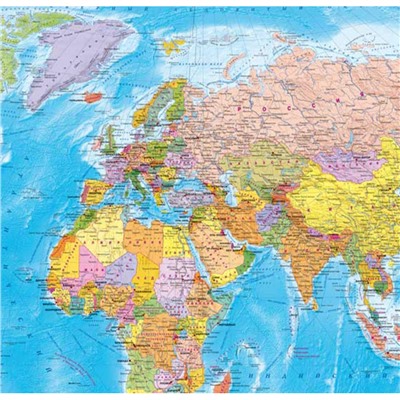 Настенная карта Мир политическая  1:25млн.,1,43х1,02м.