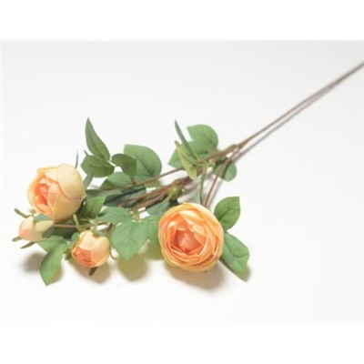 Искусственные цветы, Ветка розы бутоном 2 головы и 2 бут. (1010237)