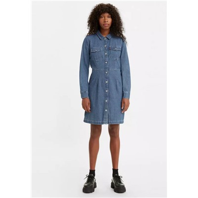 Платье женское ELLIE DENIM DRESS MID MARBLE X