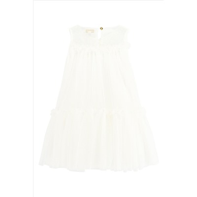 Angels Face Caria Sleeveless Butterfly Snowdrop White Dress