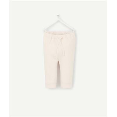 PANTALON DE JOGGING BÉBÉ ROSE EN COTON RECYCLÉ