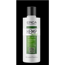 Hemp therapy ORGANIC Кондиционер д/роста волос с маслом семян конопли, витаминами PP, AH и BH кислотами, 250 мл.