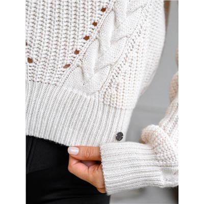 Bona Fashion: Cozy Sweater "Ivory"