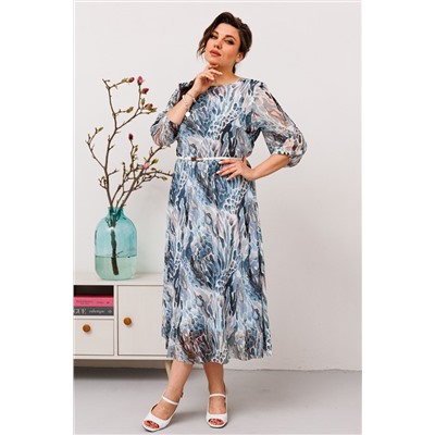 Платье Romanovich Style 1-2607К серо-голубой