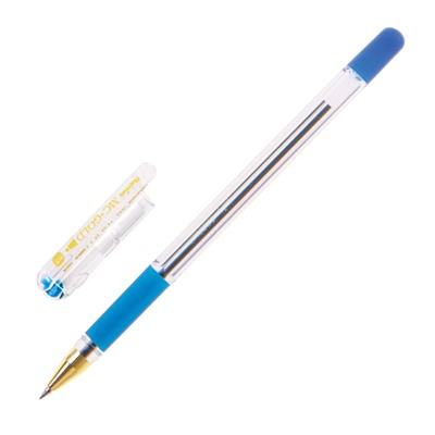Ручка шариковая неавтомат. MunHwa MC Gold син,0,5мм,масл,манж 207858