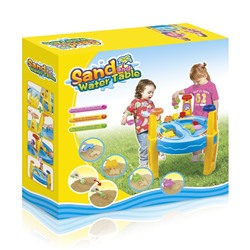 Hualian Toys Cтол для игр с песком и водой "Железная дорога" (62,5х54х40 см)