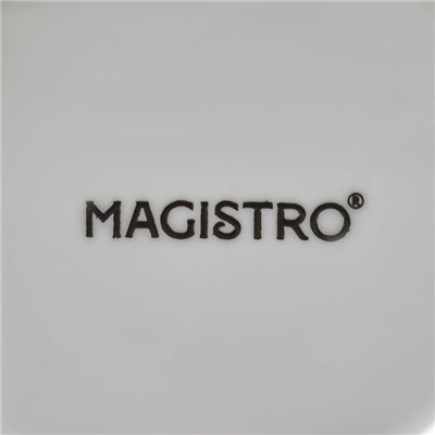 Салатник фарфоровый Magistro «Бланш. Цветочек», 200 мл, d=13,5 см, цвет белый