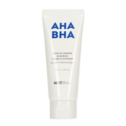 NEXTBEAU Wish Planner AHA/BHA Foam Cleanser Очищающая пенка для умывания с AHA/BHA кислотами для проблемной кожи 100мл