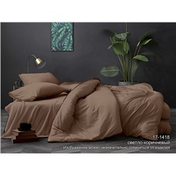 Комплект постельного белья (КПБ) Поплин гл/кр "Luxor" диз. № 17-1418 TPX Светло-коричневый
