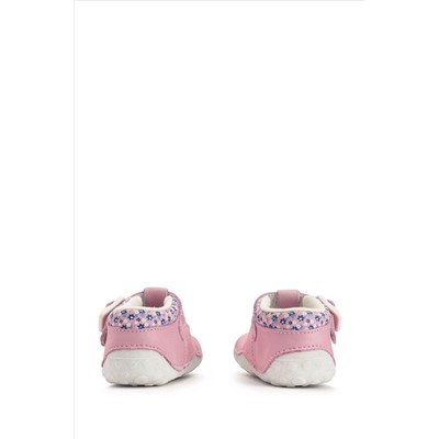 Start Rite Baby Pink Little Paws Nubuck/Leather Bunny T-Bar Shoes