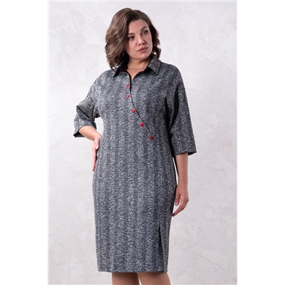 Платье Avanti 1575-1 серый/красный
