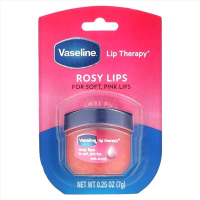 Vaseline, Бальзам для губ Lip Therapy, «Розовые губы», 7 г