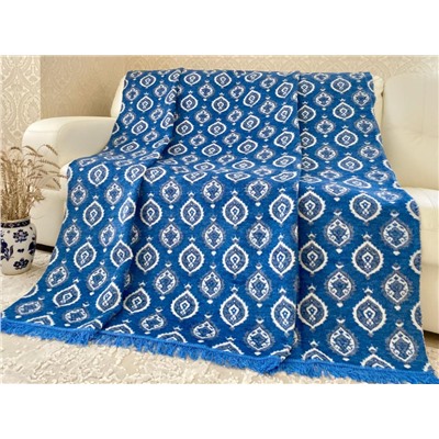 Плед cotton Rajtex 200*220 Гжель 18126a