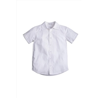 Белая рубашка обычного размера для мальчика 2J2809