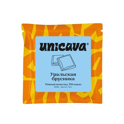 Тёмный шоколад "Уральская брусника" (70 % какао)