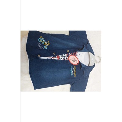 Футболка для мальчика и джинсовая рубашка TYC00456345003
