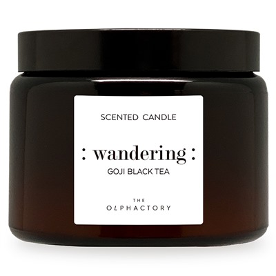 Свеча ароматическая The Olphactory, Wandering, Goji Black tea, 60 ч