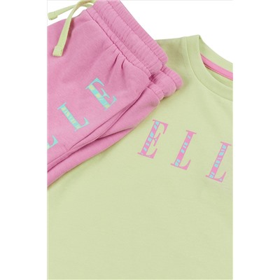 Elle Junior Girls Green T-Shirt & Shorts Set