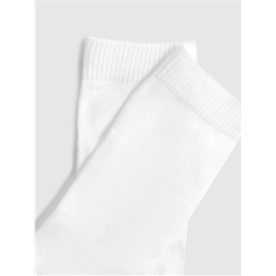 Носки унисекс белые с силиконовой пяткой