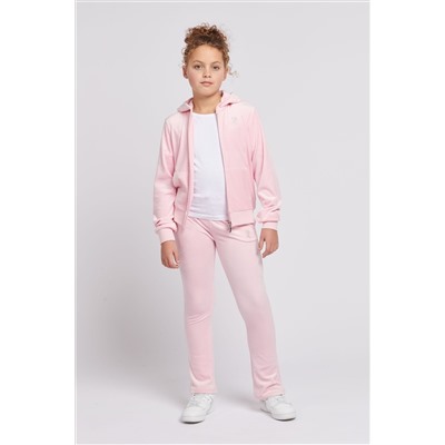 Juicy Couture Girls Pink Diamante Bootcut Joggers