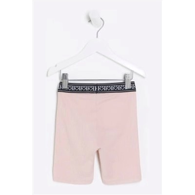 River Island Girls Waistband Rib Cycle Shorts