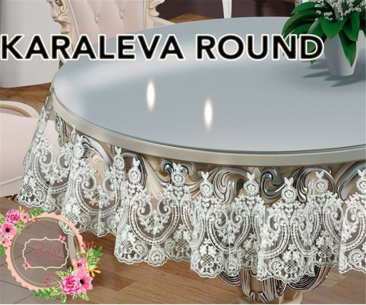 Скатерть karaleva Runner, Oval 175x350 см Villur sifatli Silicon