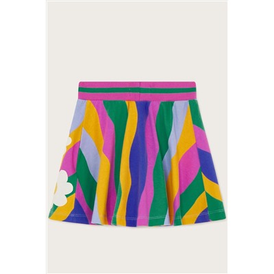 Monsoon Pink Wavy Stripe Skort