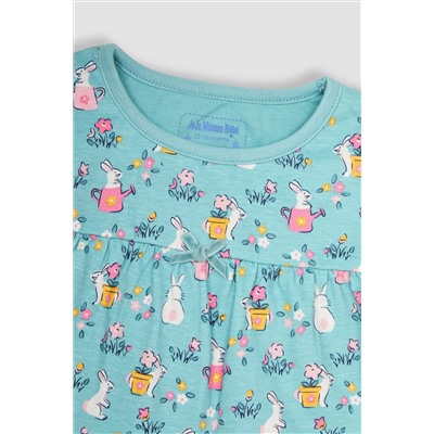 JoJo Maman Bébé 2-Pack Bunny Jersey Pyjamas