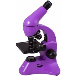 Микроскоп Rainbow 50L PLUS Amethyst-Аметист 69052 (увеличение от 64 до 1280 крат; объективы 4х,10х,40х; окуляр WF16х, набор для опытов К50), (Levenhuk)