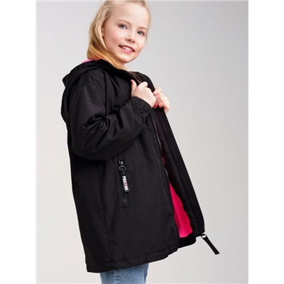 12321125 Куртка текстильная с полиуретановым покрытием для девочек (ветровка)
