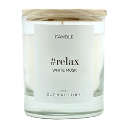 Свеча ароматическая The Olphactory, Relax, White Musk, 40 ч