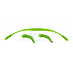 Шнурок со стопперами силиконовые (зеленый)