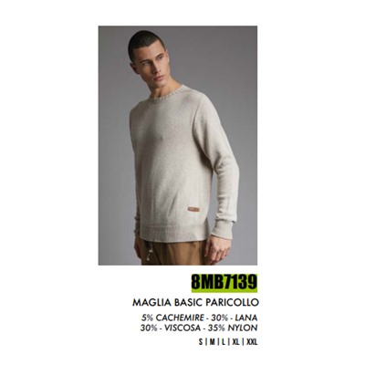 8MB7139 MAGLIA BASIC PARICOLLO