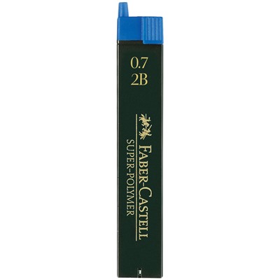 Грифели для механических карандашей Faber-Castell "Super-Polymer", 12шт., 0,7мм, HB