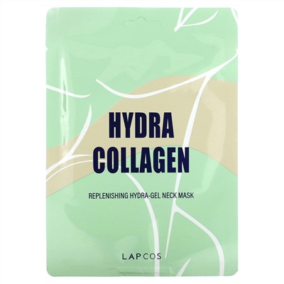 Lapcos, Hydra Collagen, восстанавливающая гидрогелевая маска для шеи, 1 шт., 15 г (0,53 унции)