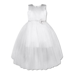 Нарядное белое платье для девочки 83125-ДН19