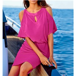 Пляжное платье, розовое