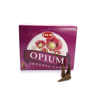 Благовония конусы HEM Opium Опиум уп-12шт