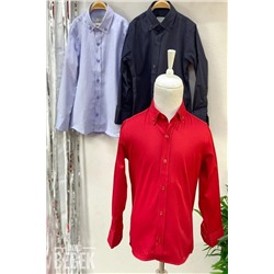 Рубашка с воротником на пуговицах для мальчика 4001 Красный 21KECWRG4001_003