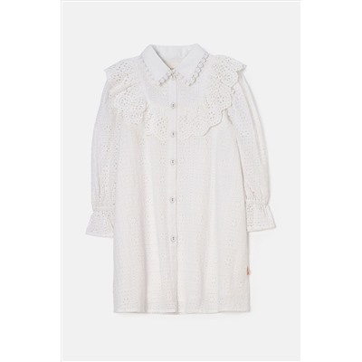 Angel & Rocket Amelie Broderie White Shirt Dress