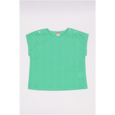 CSBG 90254-37-414 Комплект для девочки (футболка, шорты),зеленый