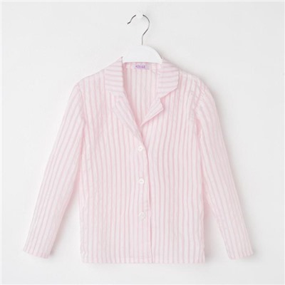Рубашка для девочки MINAKU: Light touch цвет розовый, рост 128