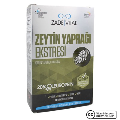 Экстракт листьев оливы Zade Vital 60 капсул