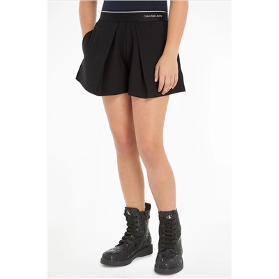 Calvin Klein Slogan Tape Black Skort