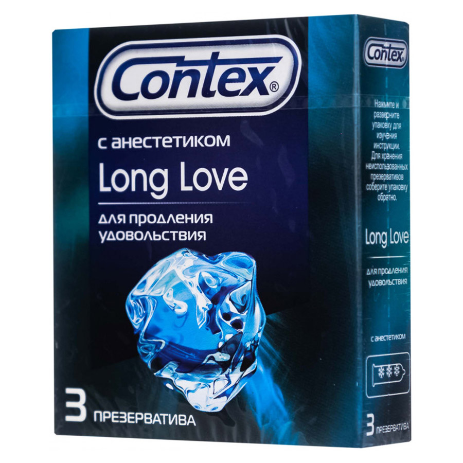 Презервативы Contex Long Love с анестетиком 3 шт. в упаковке купить,  отзывы, фото, доставка - СПКубани | Совместные покупки Краснодар, Анапа,  Новоросс