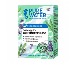 PURE WATER Мыло хозяйственное с эфирными маслами 175 г